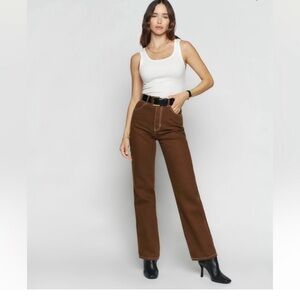 Reformation  cowboy high straight Jean